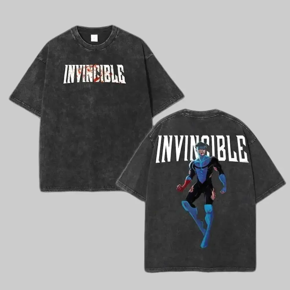 Invincible Mark Grayson Graphic T-Shirt, Superhero Themed Apparel, Comic Book Fan Gift, 90s Graphic American Casual Short Sleeve Tee | Premium Soft Cotton Classic Unisex T-Shirt for Daily, Gym & Streetwear | Vintage Anime Graphic Top