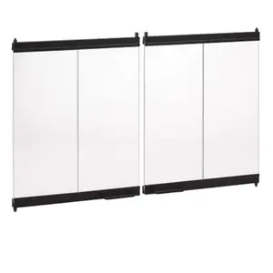 Superior BD42 42 in. Extruded Aluminum Bi-Fold Doors - Black