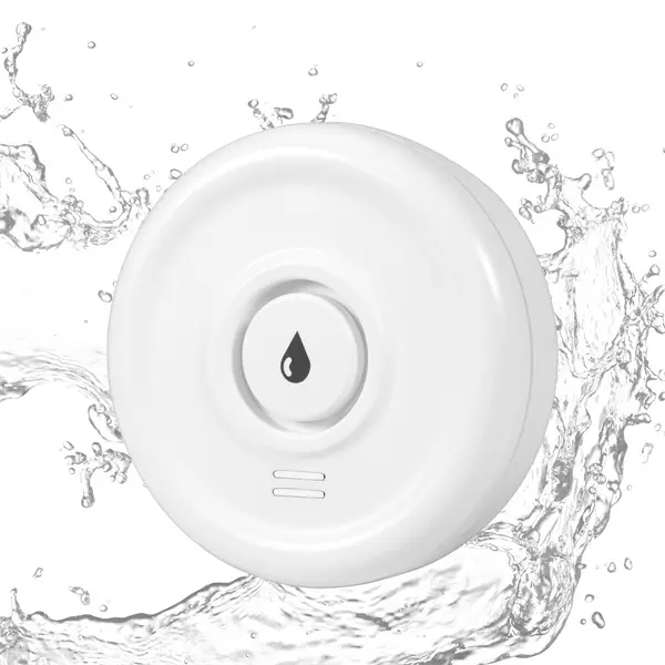 Kerui Water Leak Detector 1 Pack,100dB Water Leak Sensor IP67 Waterproof Wireless,Work for Basement Bathroom Kitchen Laundry Room Pipe Leak Monitoring,No Extra Hub Required,Battery Not Included,No Wifi
