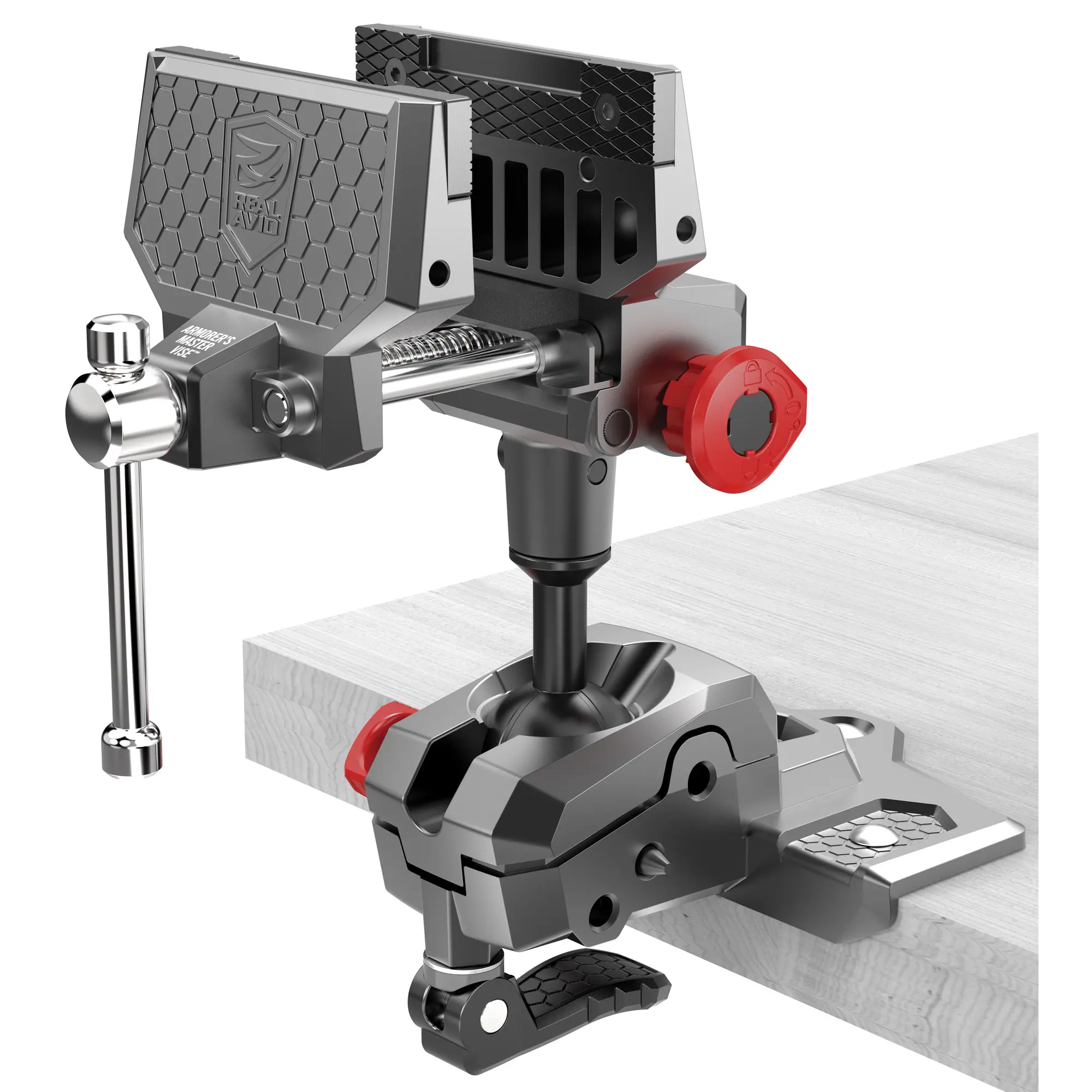 Real Avid Armorers Master Gun Vise, Grey/Red