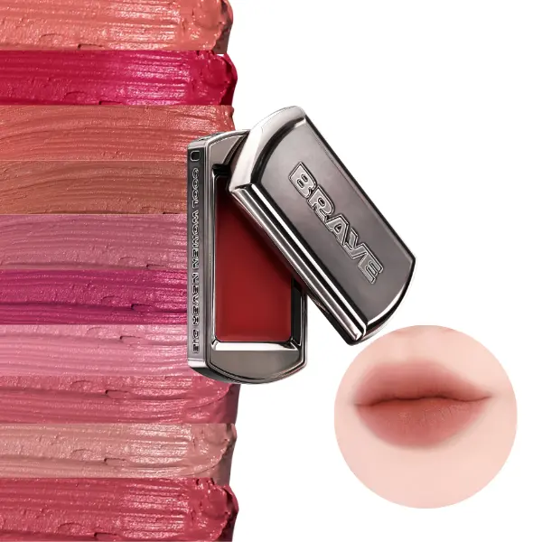 [BRAYE] Lipsleek BLUR Semi-Matte Lip & Cheek Balm, Buildable Hydrating Vegan Makeup, Velvet Finish, Cruelty-Free, Lipstick, Blush, Face Make up