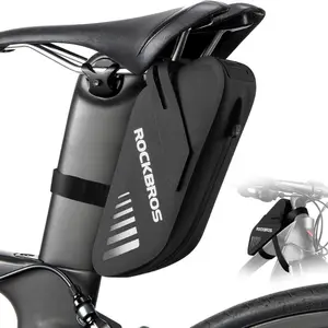 ROCKBROS Bike Bag - Waterproof 0.6L Seat/Frame Top Tube Bag, Lightweight, MTB/Road/Foldable Bikes