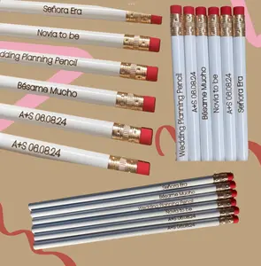 Customized Wood White Pencils for Brides
