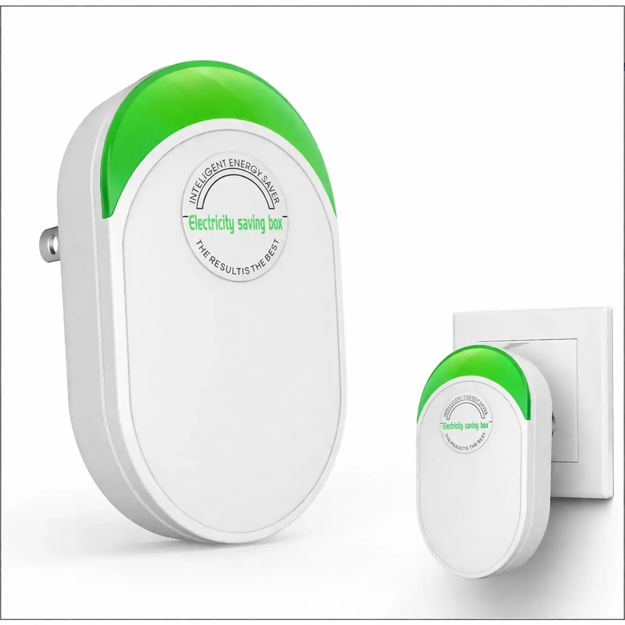US Plug Smart Plug-In Voltage Optimizer Unit - 90-250V Range, Overheat Protection, Power Stabilizer, Power Conditioner for Fridge, TV, Household Appliances, Plug-In Unit, Stabilizes Power