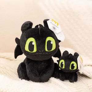 How to Train Your Dragon Plush Toothless Pendant Doll Dragen Hiccup Toy Black Pillow Cushion Soft Goft For Children