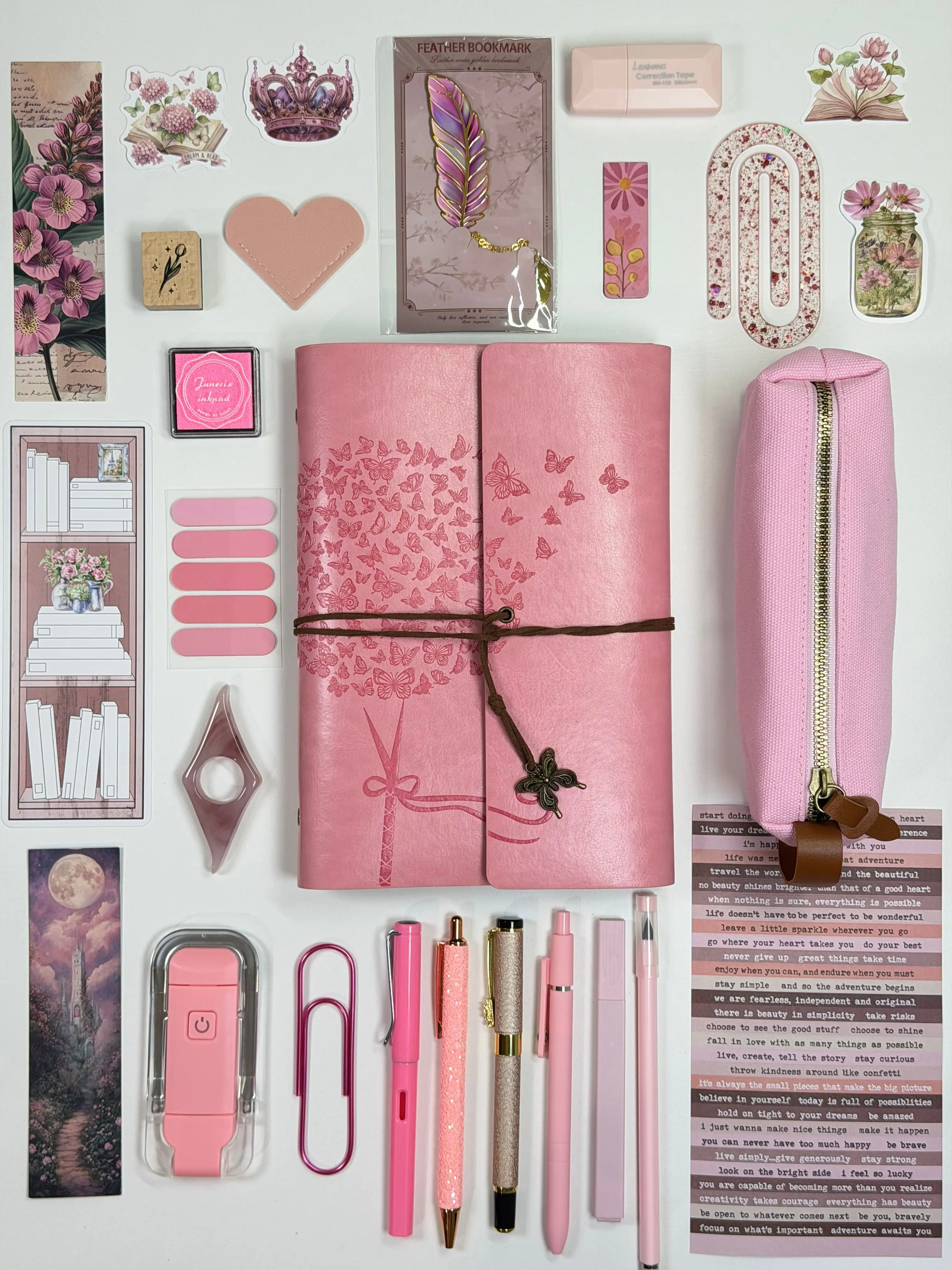 Vintage Pink Bookish Bundle Gift Set