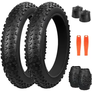 20x4.0 Inch Fat Bike Heavy Duty Foldable All Terrain Knobby Replacement Tire