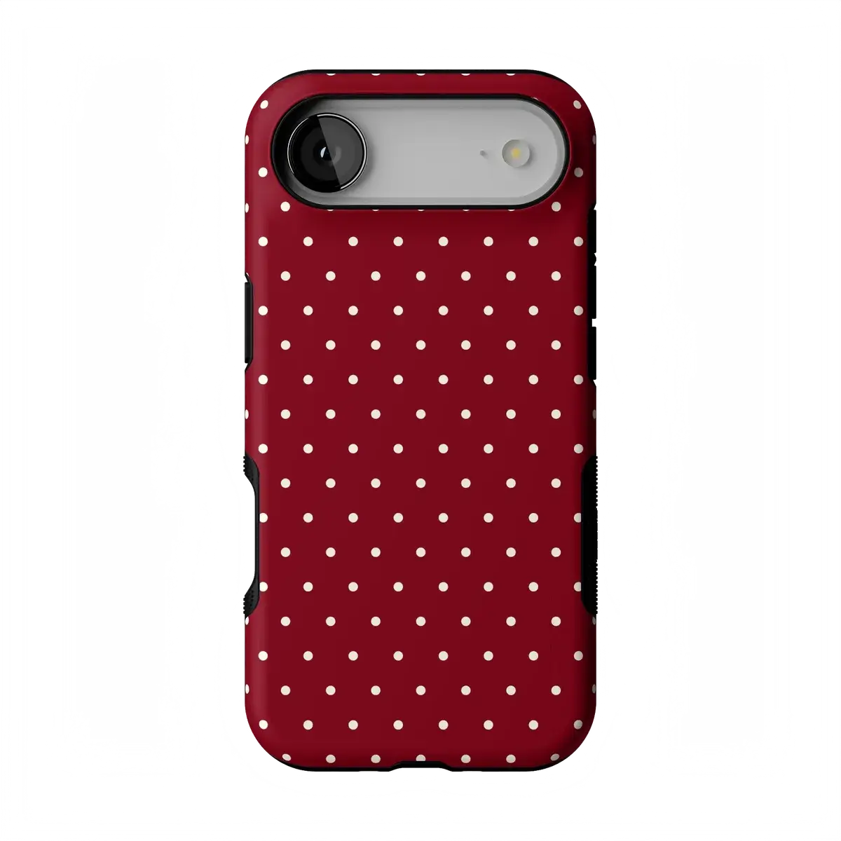 Casely iPhone 17 Air Case | On the Dot | Maroon Polka Dot | Bold Protective Design | Compatible with MagSafe