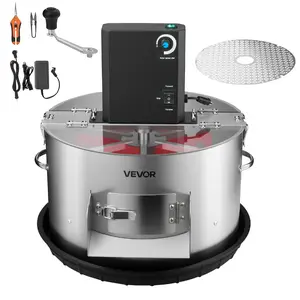 VEVOR Electric Bud Leaf Trimmer, 2-in-1 Manual & Electric, 16 in Bud Trimmer with Stainless Steel Blades, Visual Cutting, Wet & Dry Hydroponic Cutting Machine with Tray, for Plant Buds Flowers