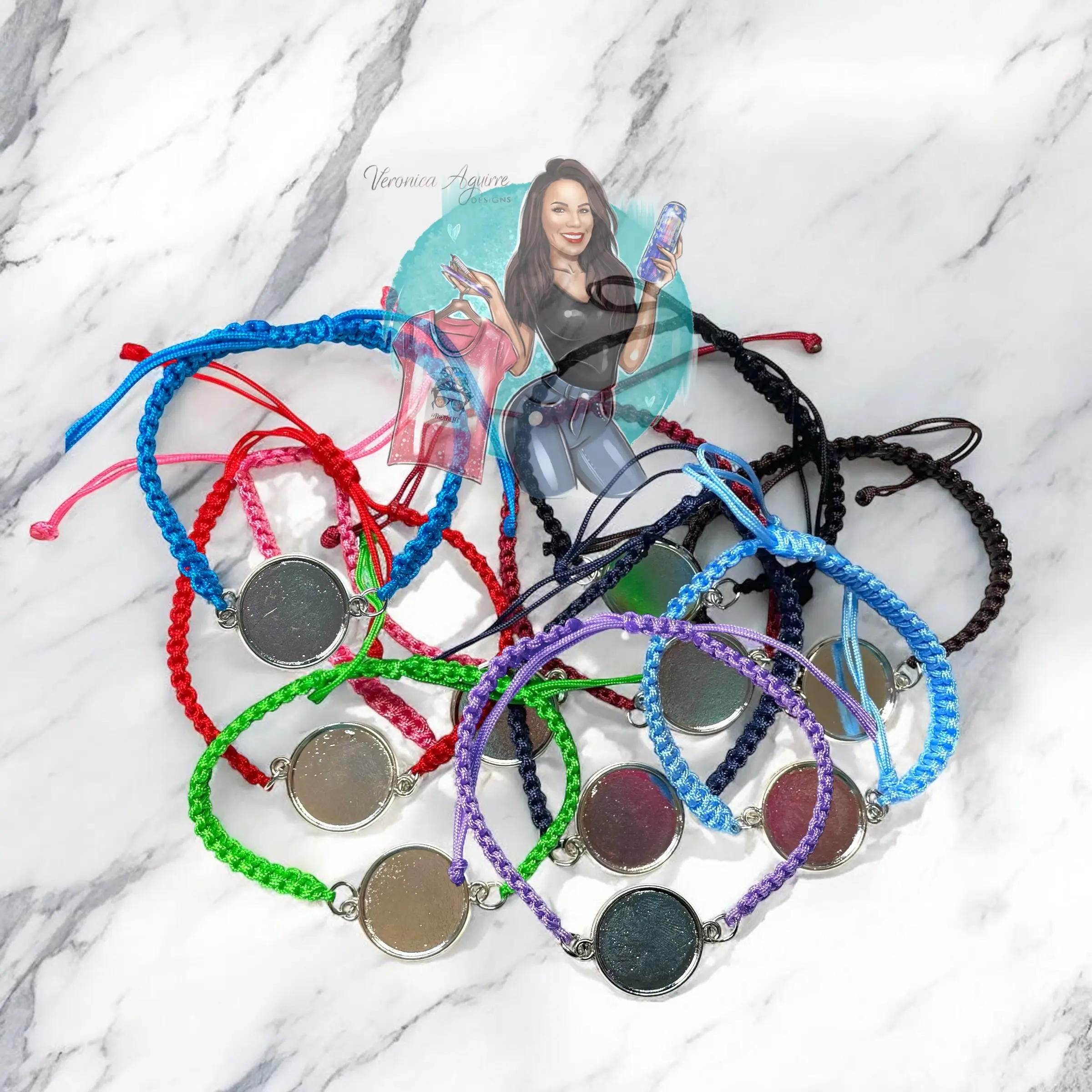 Custom Photo Nylon Rope Bracelet - Personalized with picture