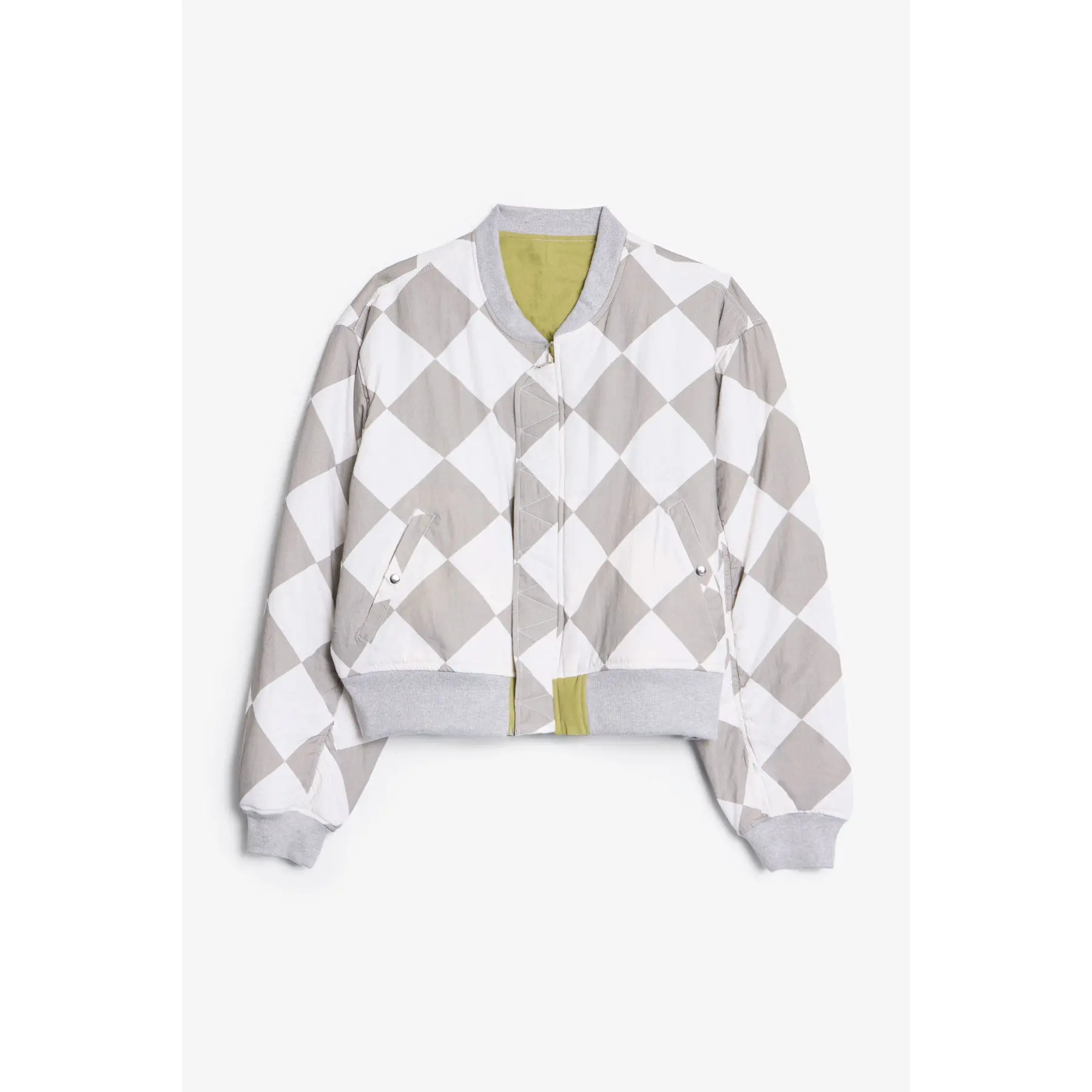 mnml Overwashed Reversible Bomber Jacket - Olive