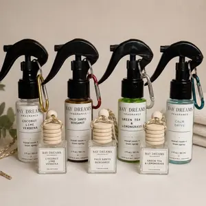Luxury Home & Car Scent Set - 2-Piece Duo with Mini Room Spray and Hanging Diffuser