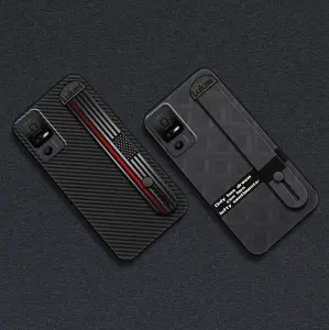 Dirt-resistant geometry Phone Case For TCL 40XE 5G/40X 5G/40NxtPaper 5G mature simple protective Anti-dust Fashion Design commerce Wristband Anti-knock Phone Holder Silicone