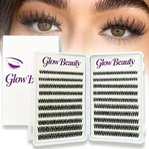 Glue-free Flora Lash Clusters | Spider Lash Volume Boosting | Pre-Glued Waterproof Long-Lasting DIY Extensions 240PCS | Easy for Beginners