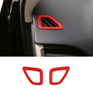 High-Quality ABS Laser Cut Car Accessory, Interior Center Console Dashboard Air Vent Outlet Trim Cover for 2014+ Jeep Cherokee, DIY Install Fitment