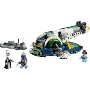 New 707-Piece Jango Fett Starship Building Set, Adult and Kids Toy Gift, Birthday Present for Boys and Girls