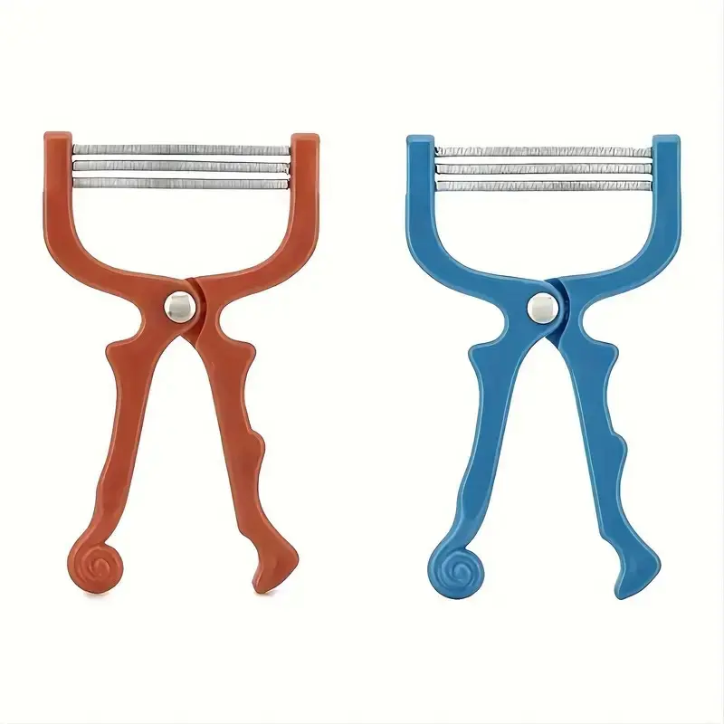 Facial Hair Remover for Women & Men, 3-Layer Spring Line Manual Epilator, Painless Home Use Tool, Effective Facial Hair Removal Device