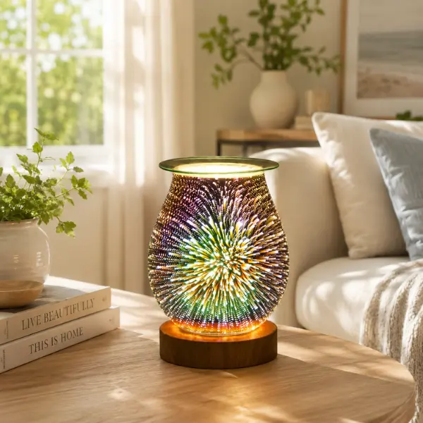 3D Fireworks Electric Wax Warmer for Home Fragrance