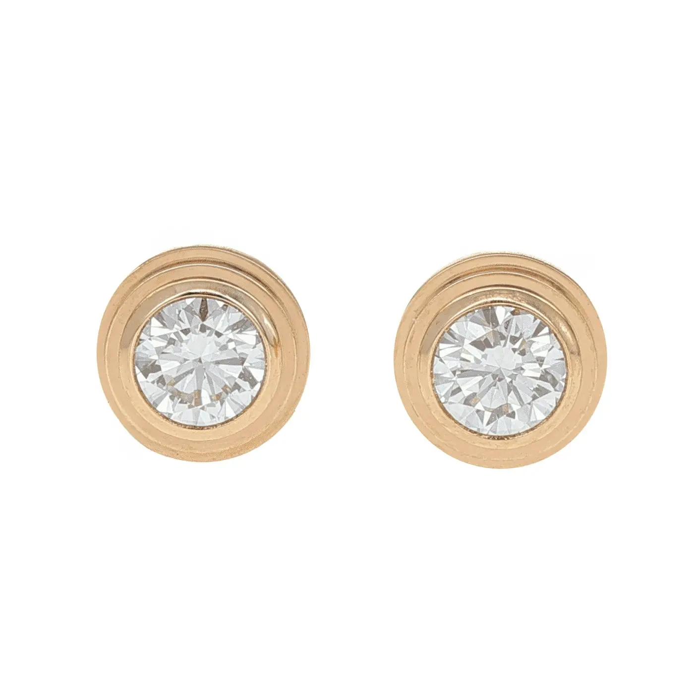 Pre-owned Cartier D'Amour Stud Earrings