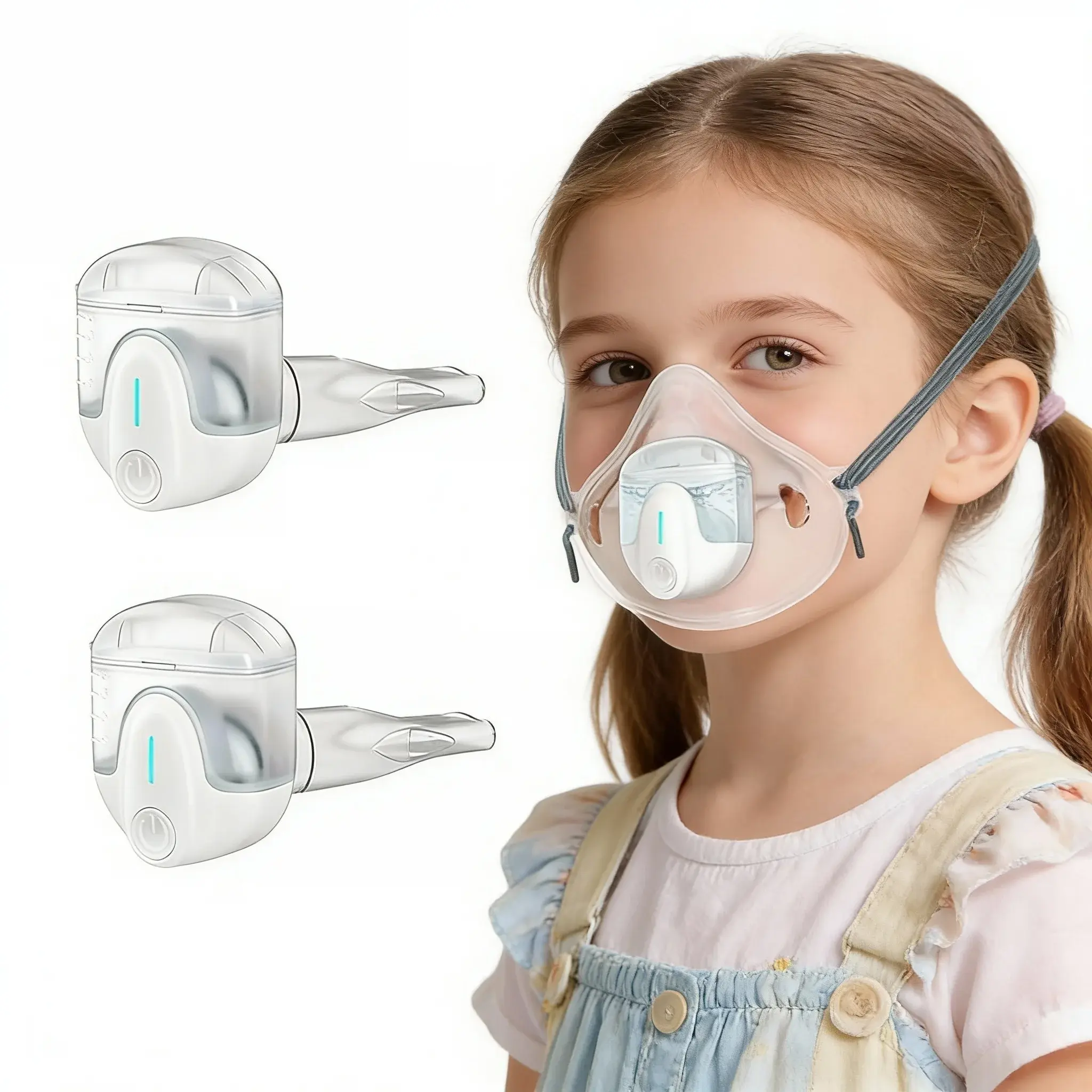 Portable Nebulizer Machine Suitable for Adults & Kids with 2 Masks & Mouthpiece - Atomizer for Home, Travel,, COPD