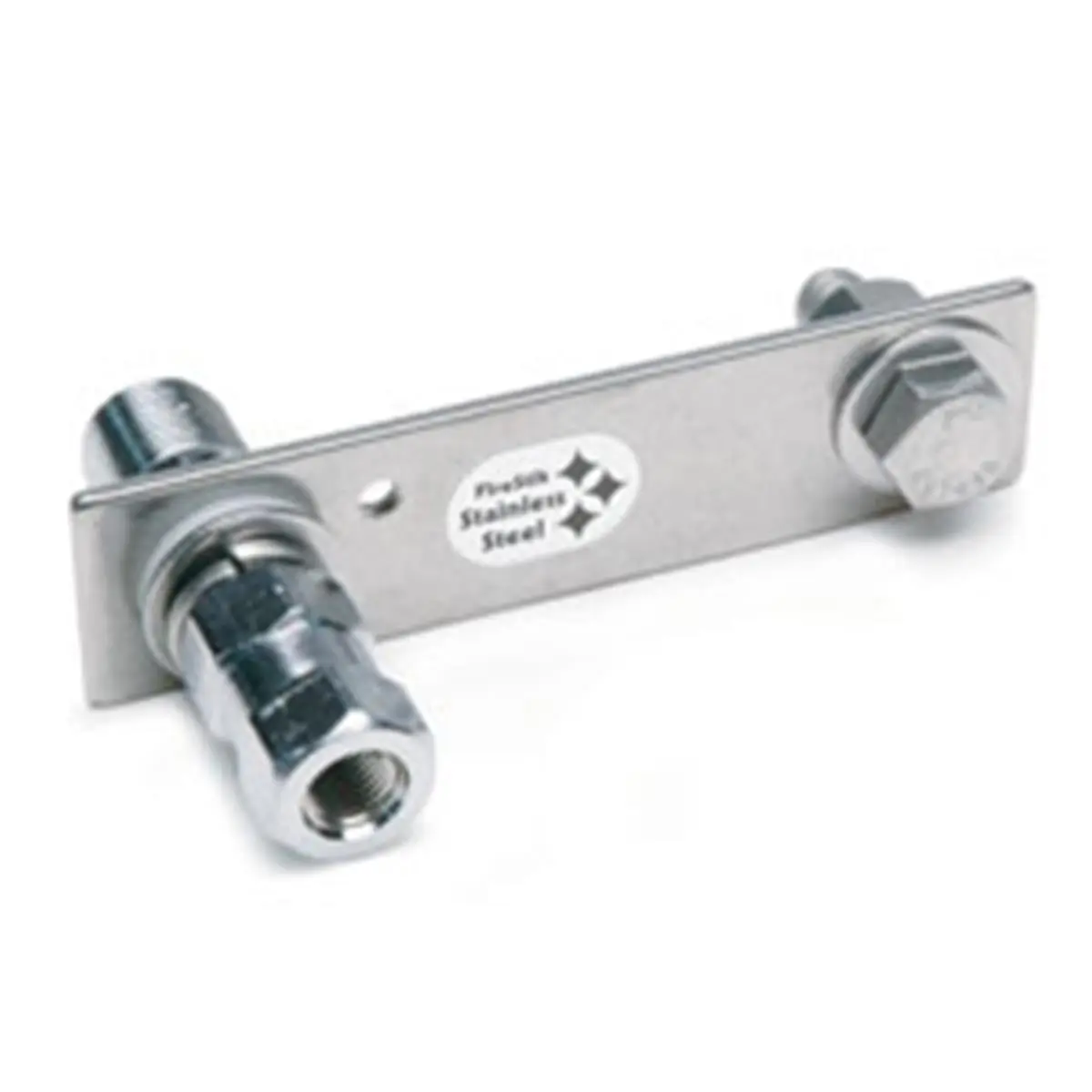 212 MAIN Universal CB Antenna Mount, Stainless Steel 1" x 4" Screw-On Flat Plate with SO-239 Connection, for Horizontal Surfaces and Antennas up to 4 ft, Car Accessories, Functional, Accessory, Universal Fit, Mounting Bracket, Flat Plate Mount