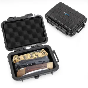 Compact Folding Knife Case - Waterproof Pocket Knife Holder and Knife Box Organizer Fits 3 Folding Knives, Swiss Army Knives & More Up To 5"