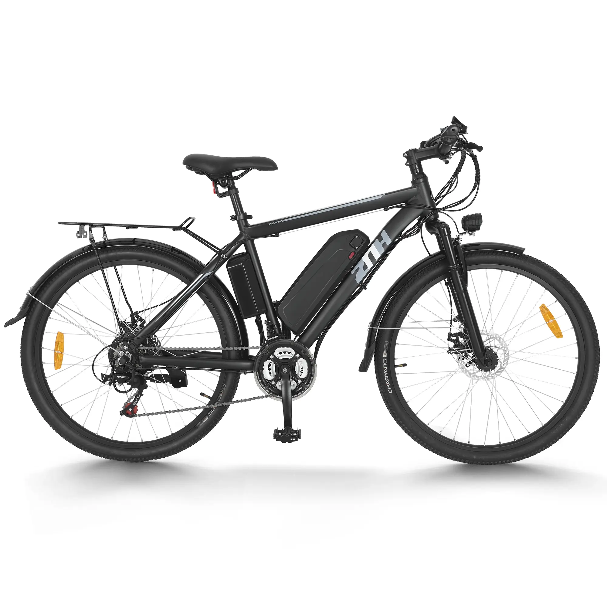 ZNH-02 Adult City Commuter Electric Road Bike, 350W Motor, 36V 10Ah Battery, 21-Speed Class 2 Ebike, 50-60 mi Range, LED Display, Front Suspension