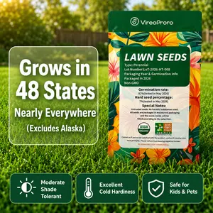 3000 Quick-Growing Shade Grass Seeds, Low Maintenance, Less Mowing, Shade & Cold Hardy, Pet & Kid Safe, High Germination Perennial Lawn Seeds for New Lawns & Overseeding