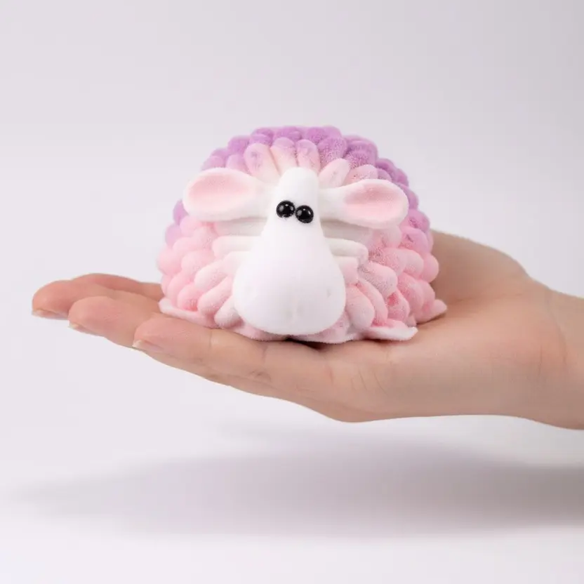 Food-Grade Fluffy Sheep Squishy Safe Super Soft Stress Relief Fidget Toy for Anxiety Relief and Fun
