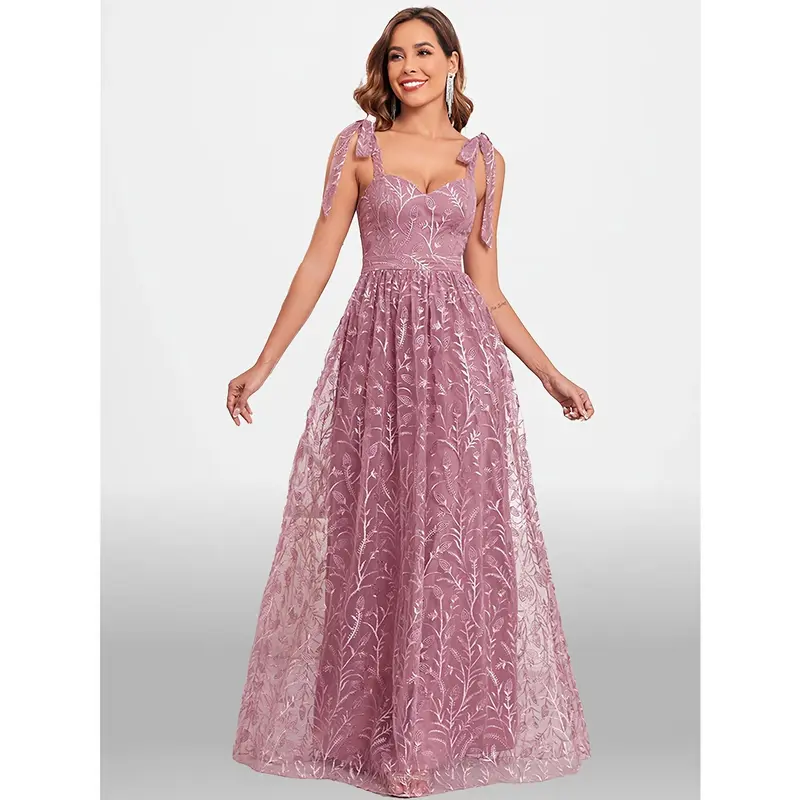 bridesmaid dress bundle Beatrice Sheath Black Long Appliques Prom Dress with Spaghetti Straps