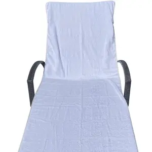 Nerium Fitted Spa & Beach Chair Towels | Slip-On Cover with Fitted Ends for Massage Tables, Pool Loungers & Spa Chairs | Soft, Absorbent & Machine Washable | 7 Feet Long
