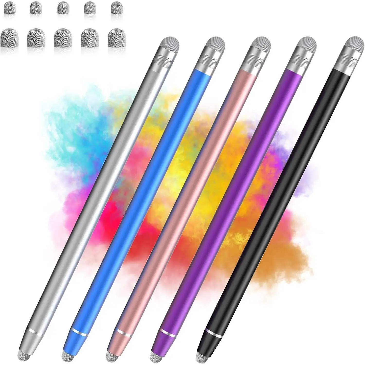 Stylus Pens for Touch Screens,  2 in 1 ipad Stylus Pencil, High Sensitivity Universal Stylus Pen for Touchscreen iPad iPhone  Android Phone  Tablets Laptop Kindle Chromebook