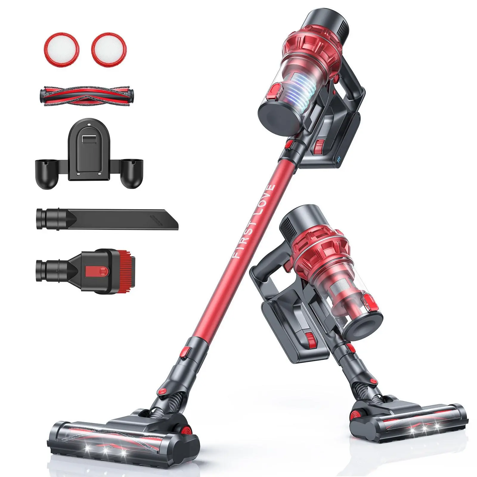 FirstLove 6 In 1 Cordless Handheld Stick Upright Vacuum Cleaner | Green | 2-Year Warranty Electric Brooms & Mops Cordless