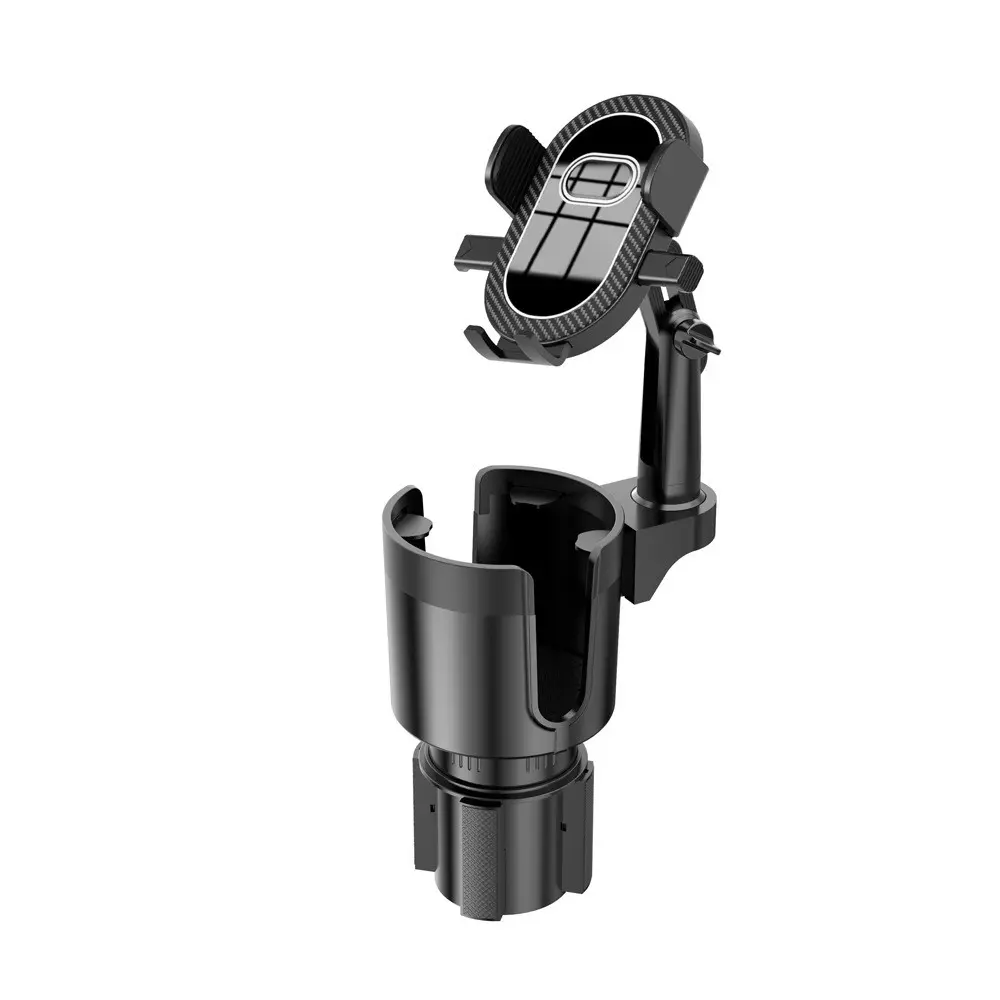 Car Cup Holder Phone Mount 2-In-1 Phone Drink Holder Stretchable 360° Rotating Abs Stable 18-40oz Car Cup Holder with Expandable Base Multifunctional Cup Holder Car Accessories Phone Cup Holder For Car