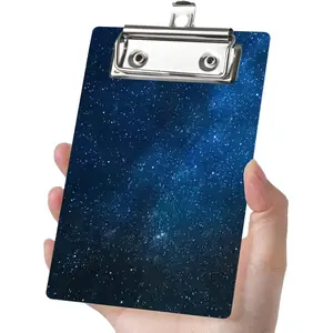 Mini clipboard can Easily fit into Large Pockets, Purses, Small Notepad Suitable for Nurses, Students, Office and Men, Women (Star)
