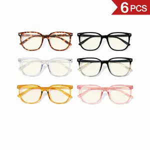SummerVibes Blue Light Blocking Glasses for Women – Lightweight PC Frame Eyewear for Computer, Gaming, Phone & TV – Anti-Glare, Reduces Eye Strain, Ideal for Work & Study