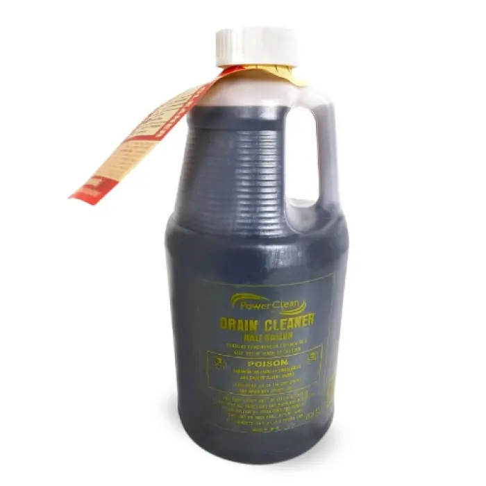 212 MAIN Grip Tight DC12G Sulfuric Acid Drain Cleaner - 0.5gal Home Supplies Fast Clog Removal, Pipe-Safe, Non-Burning Cleaning Supplies, Safe for Garbage Disposals, Poly Bottle, Household Use, Safe On Pipes