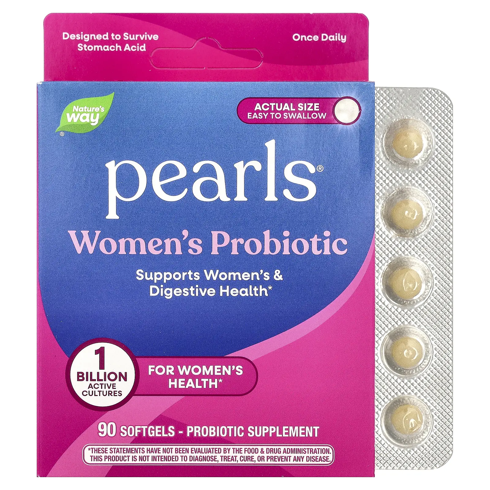 Nature's Way Pearls® Women's Probiotic, 90 Softgels