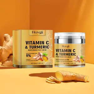 Vitamin C & Turmeric Face Cream, Gentle Moisturizing, Face Moisturizer, Daily Moisturizing Blend & Daily Brightening Face Cream, Hydrating Face Lotion for Women & Men All Skin Types