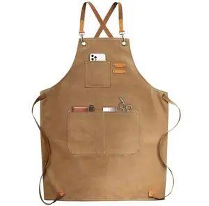Professional Canvas Apron – Oil-Proof, Waterproof, and Stylish