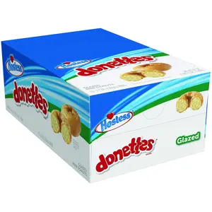 Hostess Delicious Mini Donettes for Snack Time, Glazed Donuts, 37 Oz Package