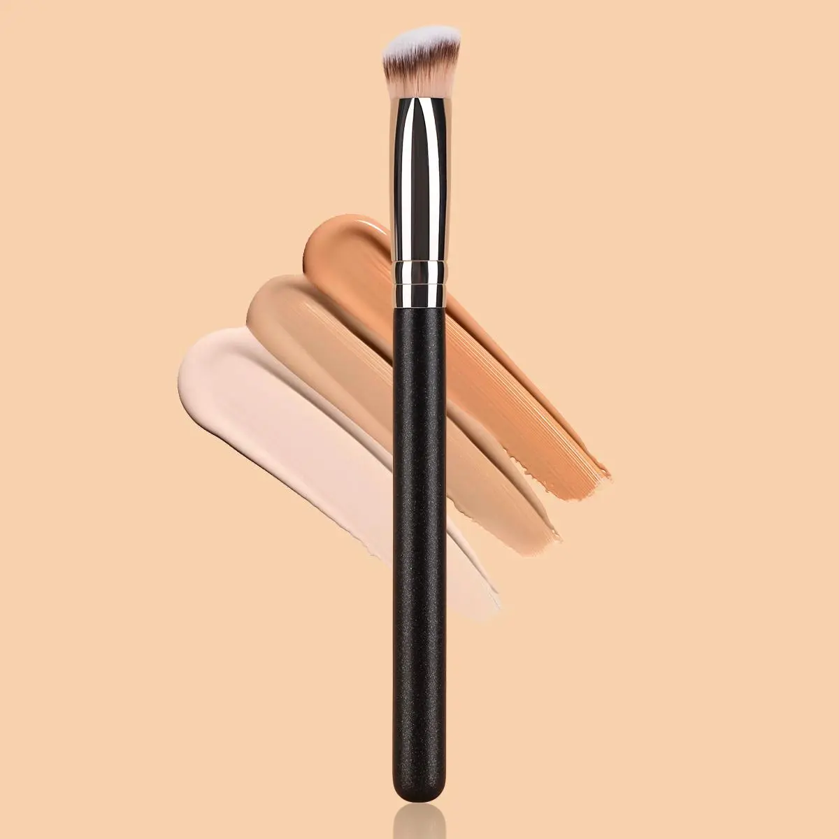 Triangle Concealer Triangle Shaped Concealer Brush, 1 Count Soft Bristles Makeup Brush for ...