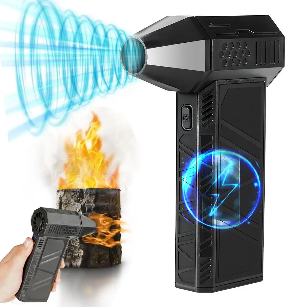 130000RPM Mini Blower Turbo Fan, Compressed Air Duster, 3000mAh Cordless Electric air Duster for Keyboard PC Cleaning, Jet Dry Blower Air Blower for H