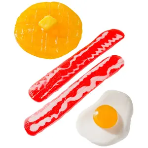 Gummy Breakfast - Sweet Snack with Bacon, Egg & Waffle - Perfect for Breakfast Desserts - Made in USA Yummy