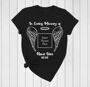 Custom Memorial T Shirt, In Loving Memory T-Shirt, R.I.P. Shirt, Rest in Peace Shirt, Funeral Shirt, Personalized Memorial T-Shirt, RIP Tee