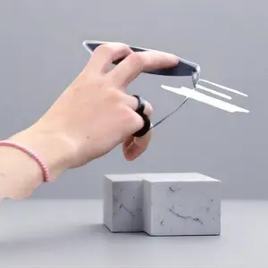 Portable Finger Surfboard Toy, 3.94x1.18 Inch Creative Wave Design, Relaxing Entertainment Party Office Stress Relief Fidgeting, Desk Fidget, Beach Accessory