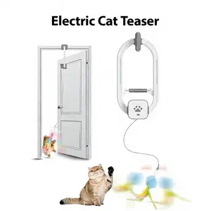 Electric Cat Teaser (No Remote), Rechargeable Door Clip Design, Interactive Pet Toy. Dual Modes – 360° Rotation & Irregular Jumping, Stimulates Physical and Mental Vitality. Cat Toy, Cat Supplies, Pet Supplies, Interactive Cat Toy, Perfect Gift
