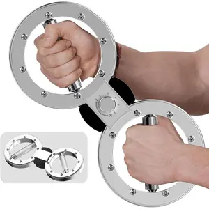 8-shaped arm strength  Resistance Twist trainer, 360° Rotating wrist and forearm exerciser, metal anti-slip grip training wheel, used for arm muscle training, strength training, multi-functional exercise