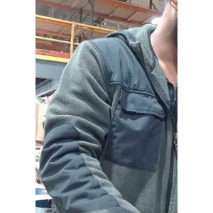 Olive Green Fleece Zip-Up Activewear Jacket