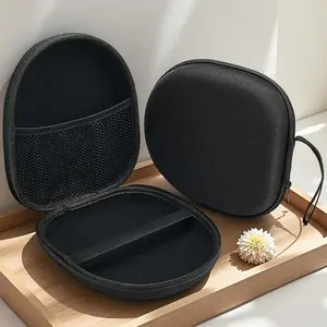 Lightweight Over-Ear Eva Headphone Case, Durable Hard Shell with Mesh Pocket, Pressure-Resistant Zipper Handle, Fits Jbl Sony Tozo Soundcore, Protection